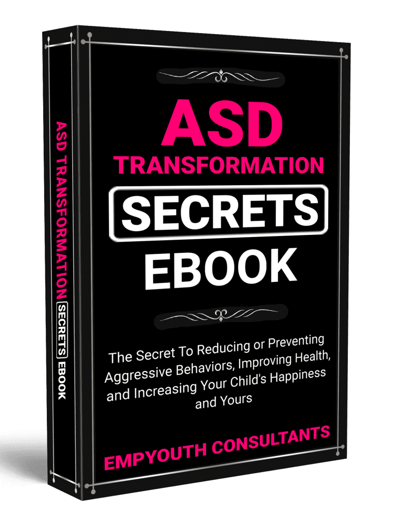 A book cover with the title of the book asd transformation secrets ebook.